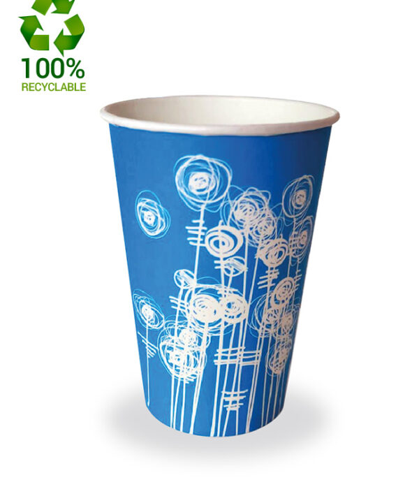 7Oz Aqua Swirl Paper Cup