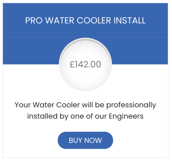 Pro Water cooler installation pricing table