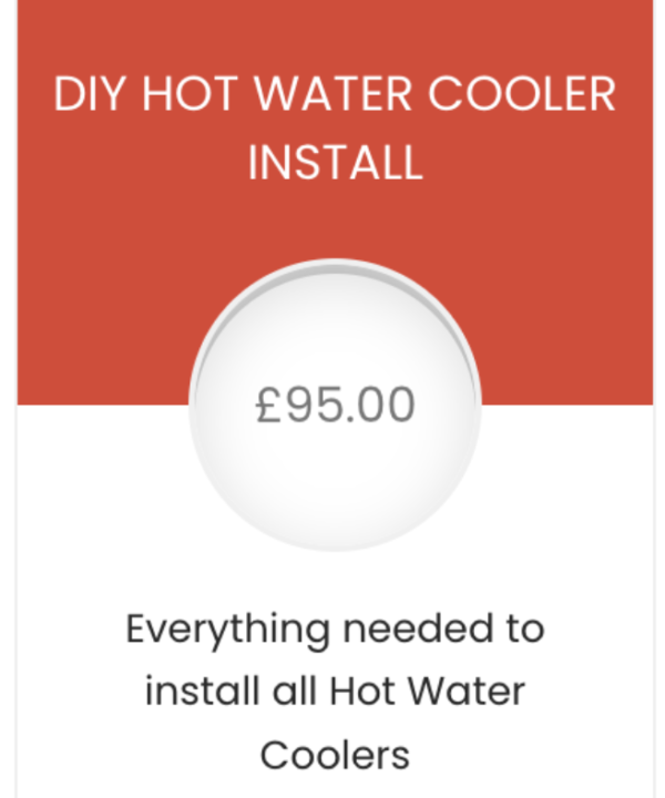 DIY Hot Water Cooler Install pricing table