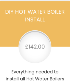 DIY Hot Water boiler Install pricing table