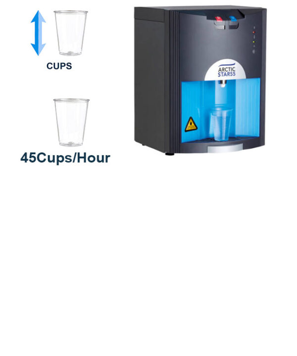 active arctic star 55 hot and cold table top mains fed water cooler