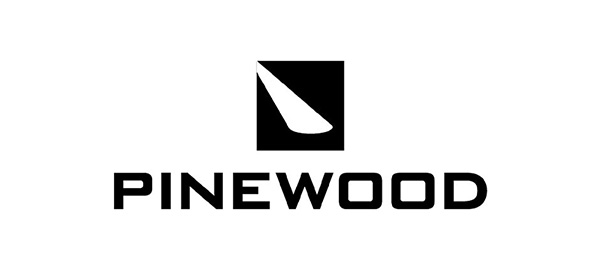 The Pinewood Studios logo on white background