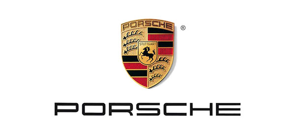 Porsche Logo on White Background