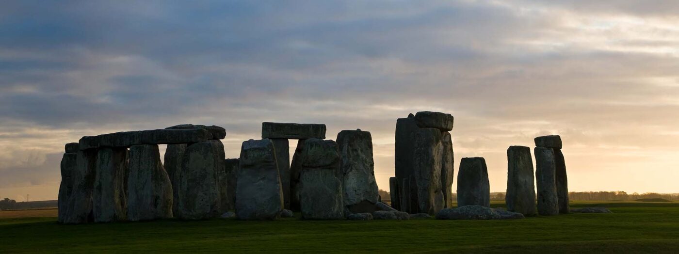 stonehenge at sunset